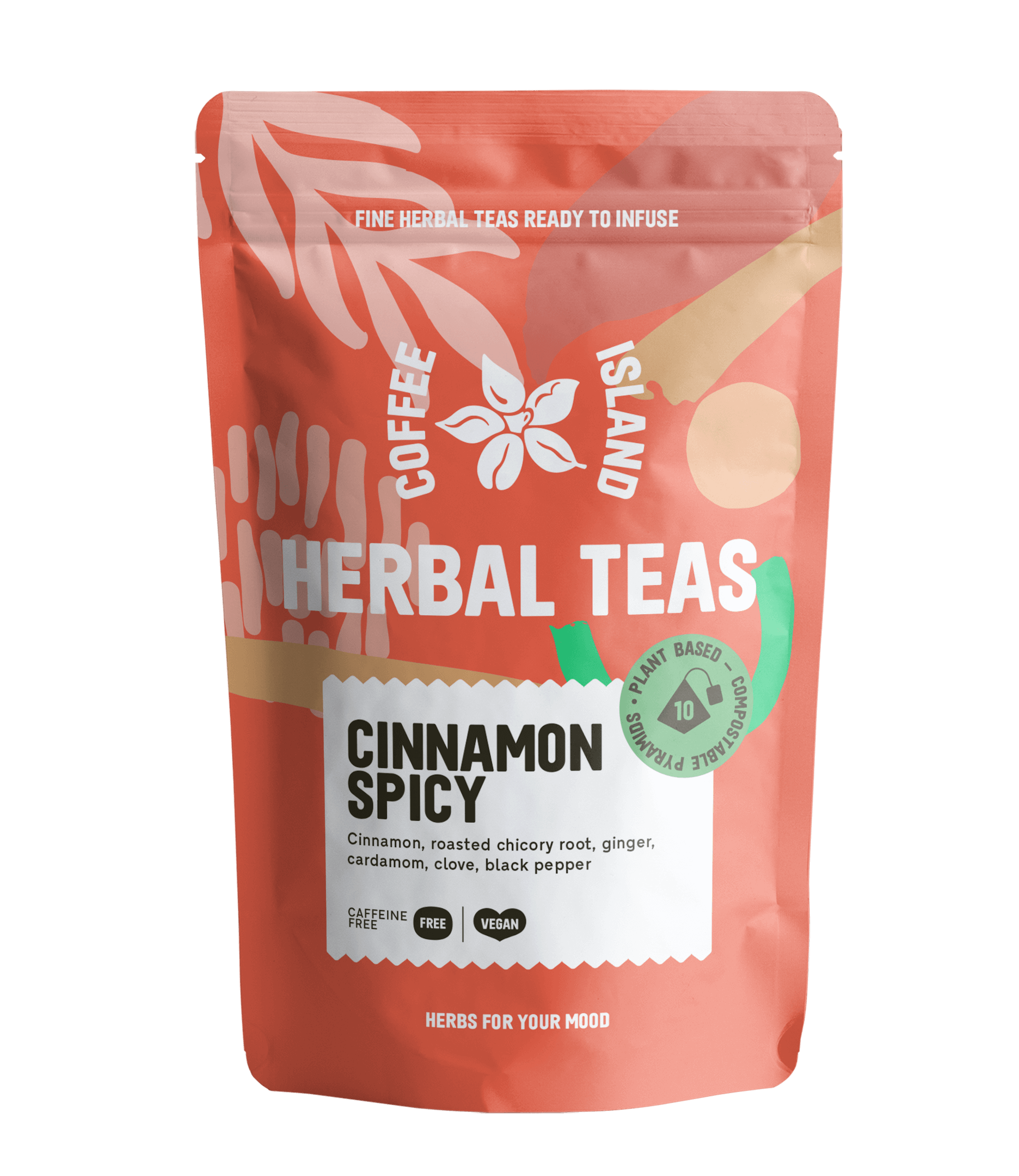 Té de hierbas picante de canela y pirámide (10 unidades)