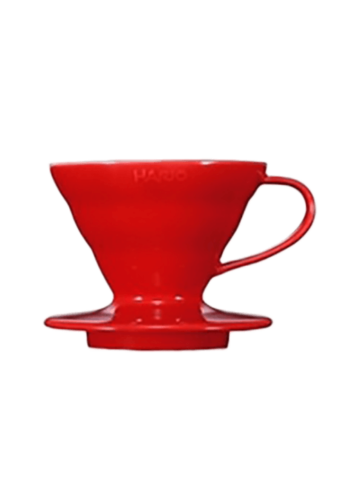 Cafetera V60 Hario plástico roja