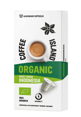 Cápsulas de aluminio para café expreso orgánico de Indonesia (10 unidades)