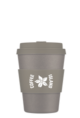 Vaso reutilizable gris de 12 oz