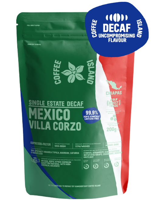 México Villa Corzo Preenvasado 200g - En grano