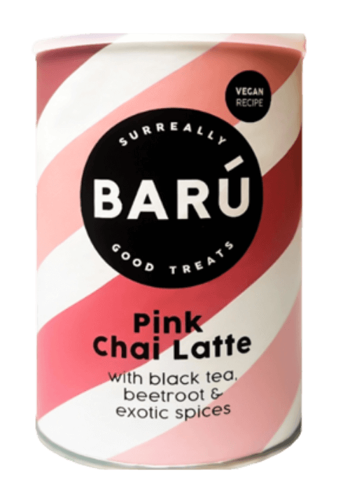 BARÚ Pink Chai Latte en polvo (lata de 250 g)